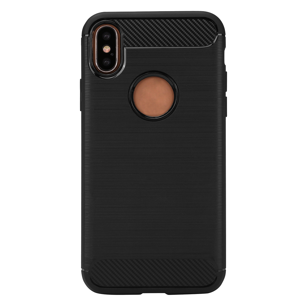 ACBungji iPhone X Case Cover Soft TPU Carbon Fiber Protective Cover Slim Fit for iPhone X / iPhone 10 (Black)